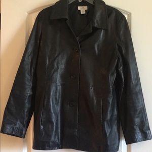 Brooks Brothers 346 Leather Coat